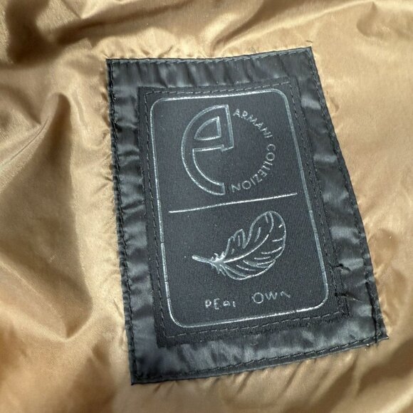 Armani Collezioni Black Mao Neck Down Quilted Jacket - Picture 11 of 12